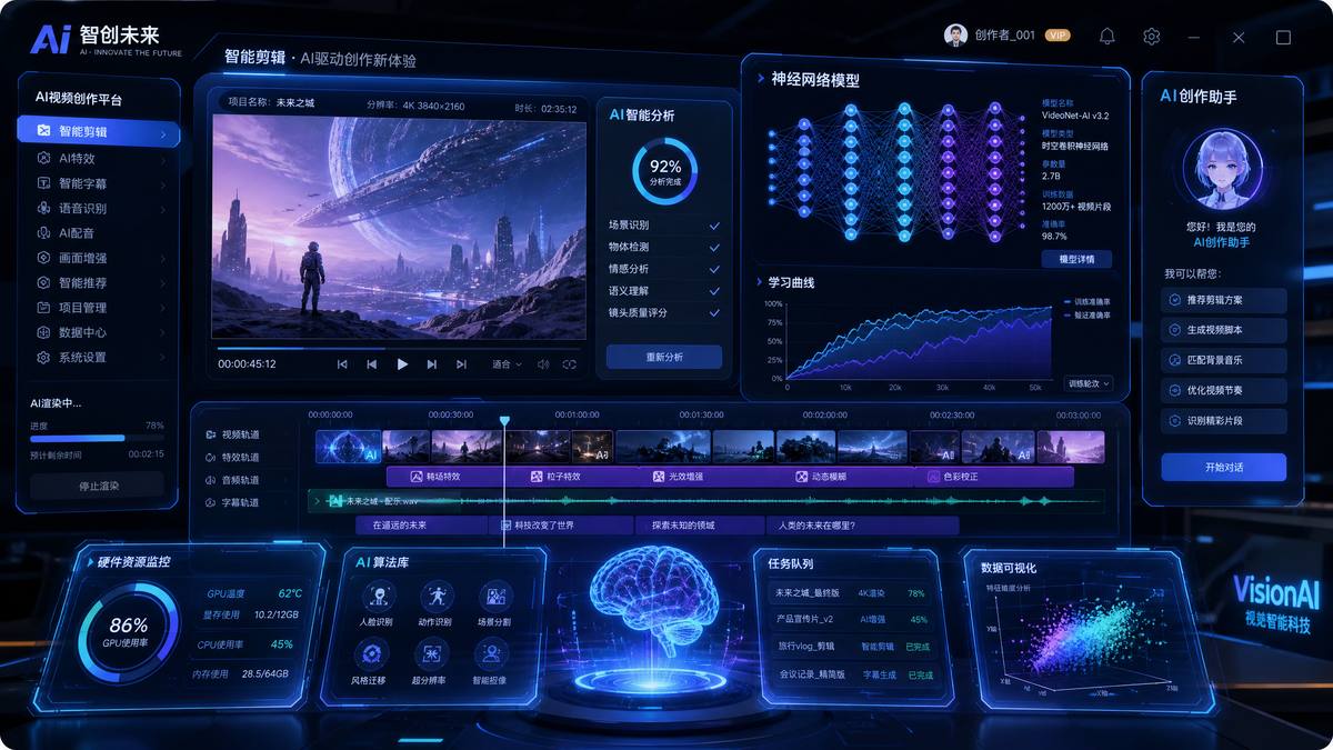 美女直播录屏AI视频创作工具